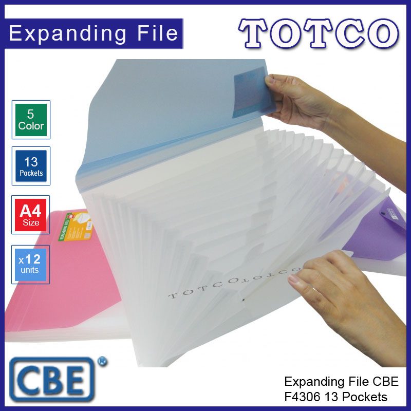 CBE Expanding File A4 - 13 pockets | F4306