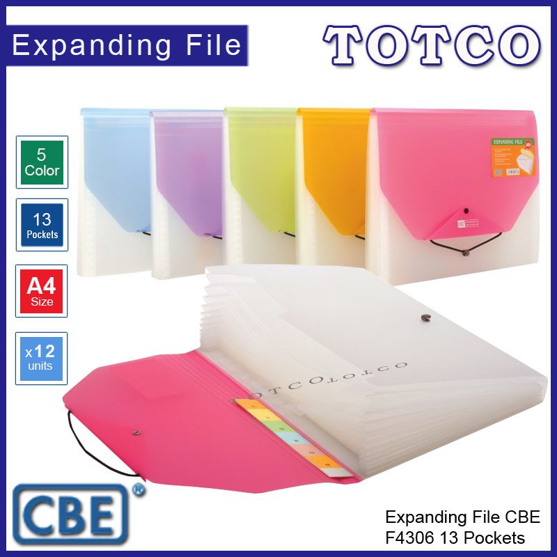 CBE Expanding File A4 - 13 pockets | F4306