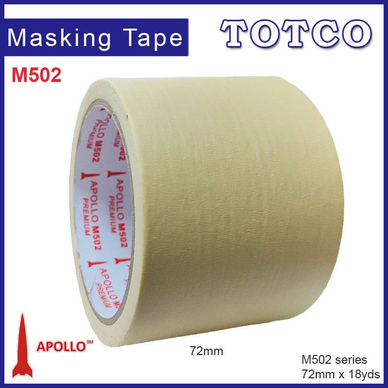 Apollo Masking Tape M502 (Performance Hi-Temp) 6mm | 9mm | 12mm | 18mm | 24mm | 36mm | 48mm | 60mm | 72mm