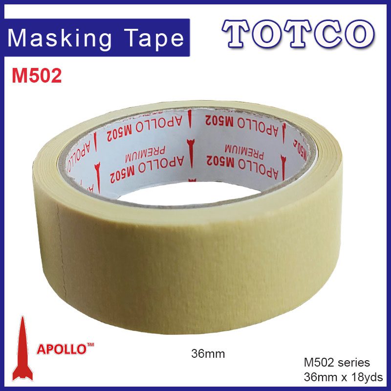 Apollo Masking Tape M502 (Performance Hi-Temp) 6mm | 9mm | 12mm | 18mm | 24mm | 36mm | 48mm | 60mm | 72mm