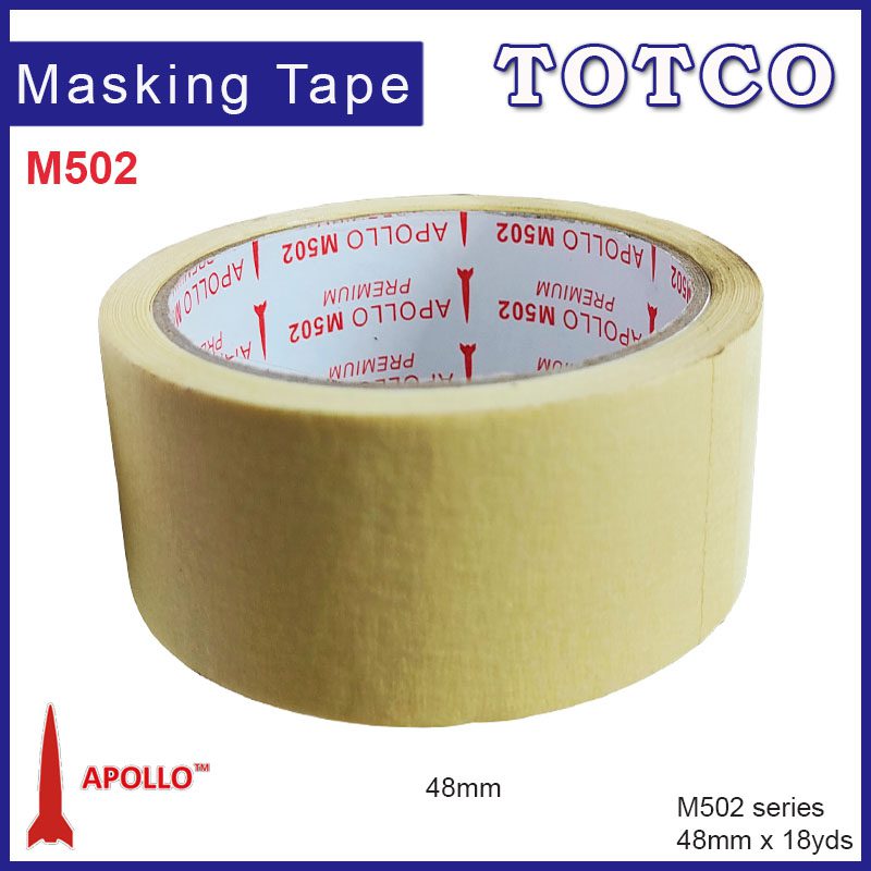 Apollo Masking Tape M502 (Performance Hi-Temp) 6mm | 9mm | 12mm | 18mm | 24mm | 36mm | 48mm | 60mm | 72mm