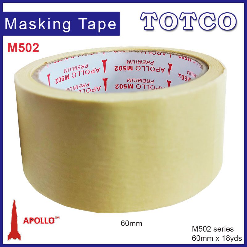 Apollo Masking Tape M502 (Performance Hi-Temp) 6mm | 9mm | 12mm | 18mm | 24mm | 36mm | 48mm | 60mm | 72mm