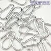Carabiner Hook Keychain Silver 50mm