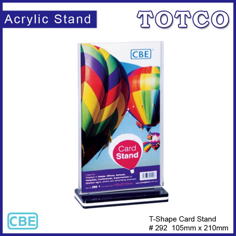 CBE Acrylic Stand (T Shape) A4 / A5 / A6 / DL