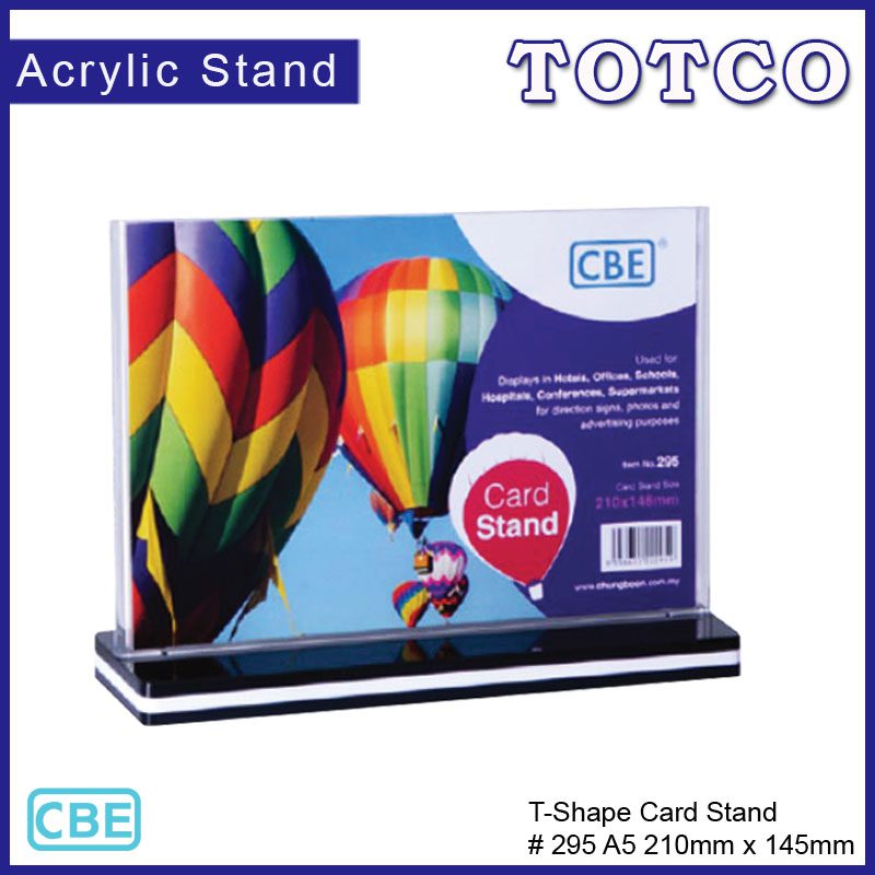 CBE Acrylic Stand (T Shape) A4 / A5 / A6 / DL