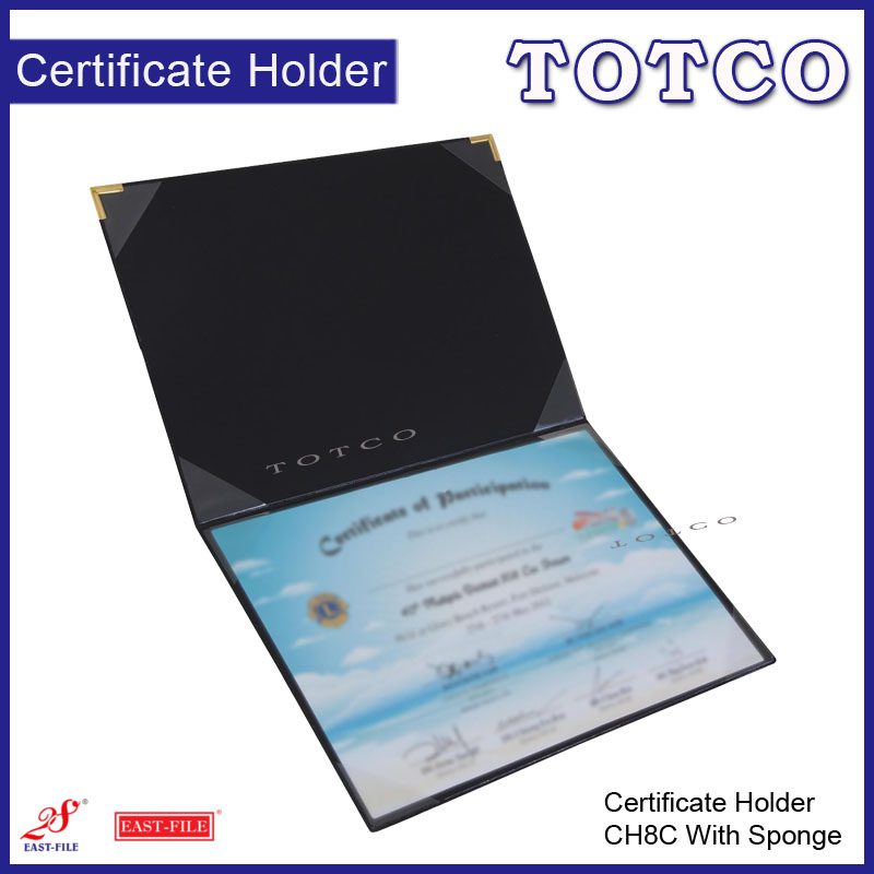 Certificate Holder with Sponge & Corner Clip A4 (2 pages) | CH8C