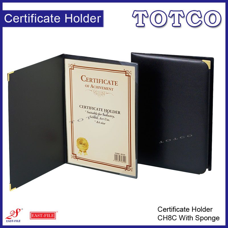 Certificate Holder with Sponge & Corner Clip A4 (2 pages) | CH8C