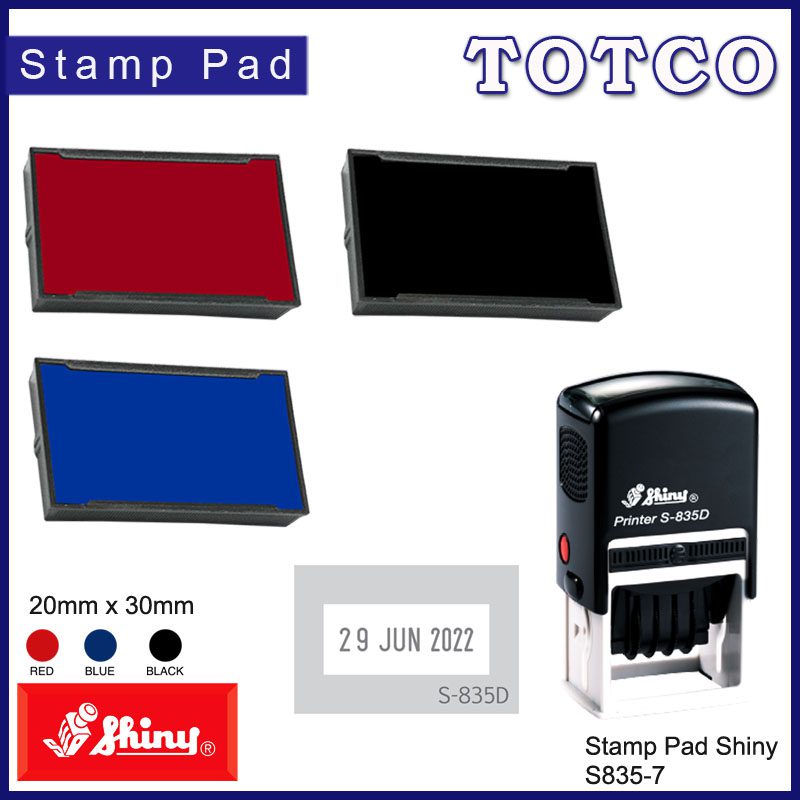 S835-7 Ink Pad Shiny Refill 20mm x 30mm