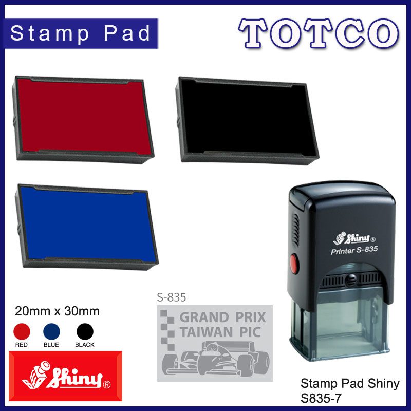 S835-7 Ink Pad Shiny Refill 20mm x 30mm