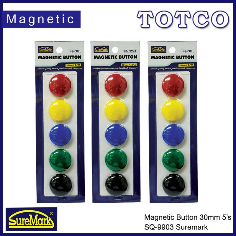 Suremark Magnetic Button 30mm (5pcs/Pkt) SQ-9903