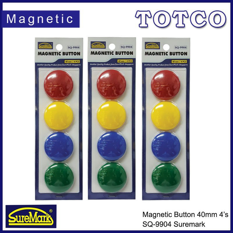 Suremark Magnetic Button 40mm (4pcs/pkt) SQ-9904