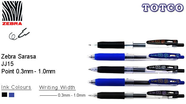 Zebra Sarasa JJ15 Gel Pen