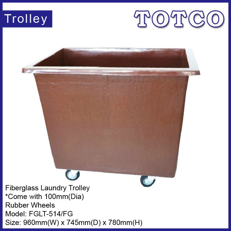 Fiberglass Laundry Trolley FGLT-514/FG