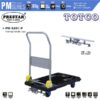 PM-S201P Prestar Plastic Mesh Platform Hand Truck Stopper Foldable Handle 200Kgs