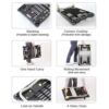 PM-S201P Prestar Plastic Mesh Platform Hand Truck Stopper Foldable Handle 200Kgs