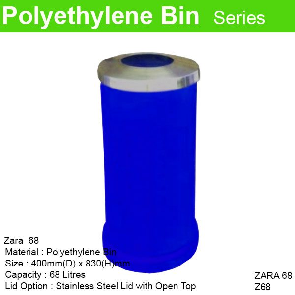 Polyethylene Bins With Open Top ZARA 68 OT