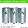 Stainless Steel Semi Round Open Top Recycle Bin-229/SS