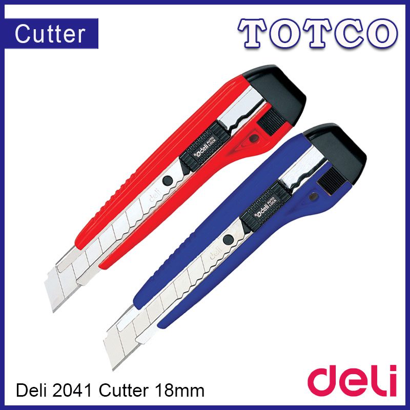 Deli 2041 Cutter Large 18mm with Reserve Blade