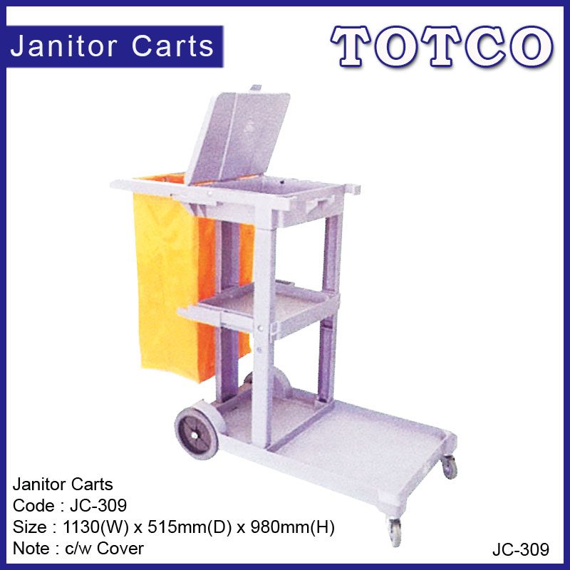 Janitor Cart c/w Cover JC-309