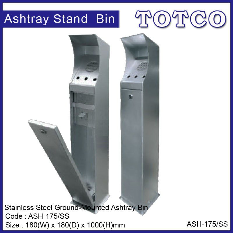Smoke Bin c/w Ground Mounted ASH-175/SS