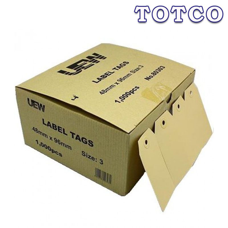 Uni Tag No.3 Shipping Marking Label Tag (48mm x 96mm)