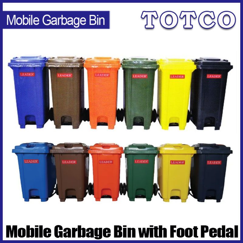 Mobile Garbage Bins with Foot Pedal 80L / 100L / 120L / 240L