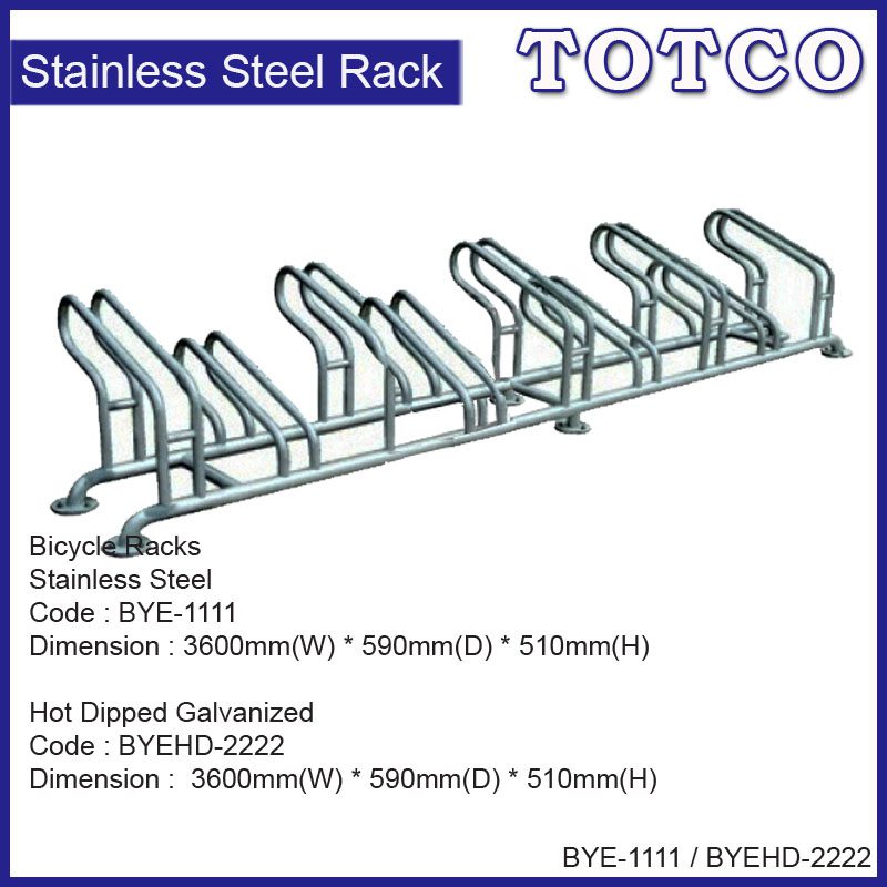Hot Dip Galvanized Bicycle Racks BYEHD 2222