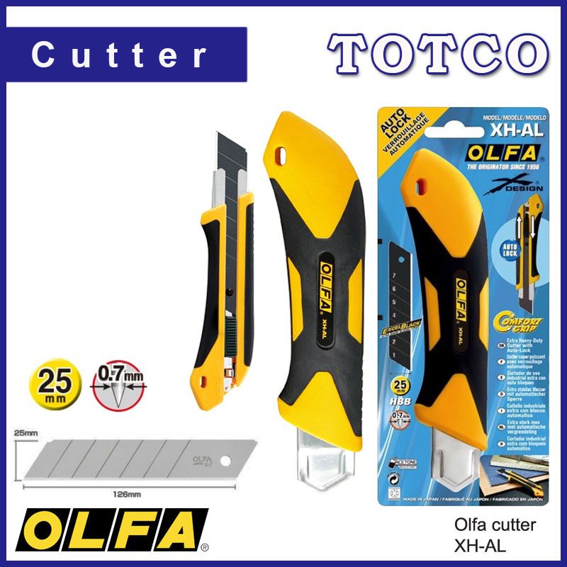 OLFA 25mm Heavy Duty Cutter With Auto Lock XH-AL