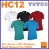 Oren Sport Honey Comb Polo Tee Short Sleeve Adult Cotton Unisex - HC12
