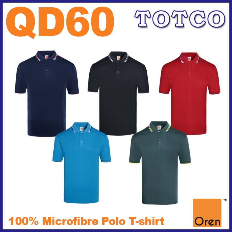 Oren Sport Unisex Collar Dry Fit Microfiber Polo Tee QD60