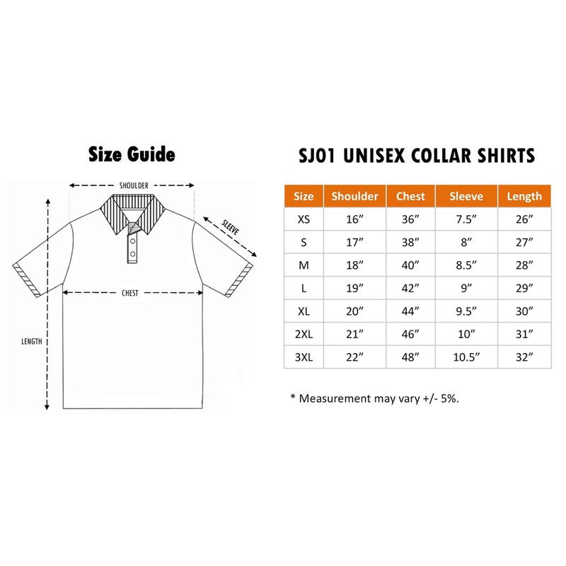 Oren Sport Unisex Collar Single Jersey Polo Tee Shirt Short Sleeve - SJ01