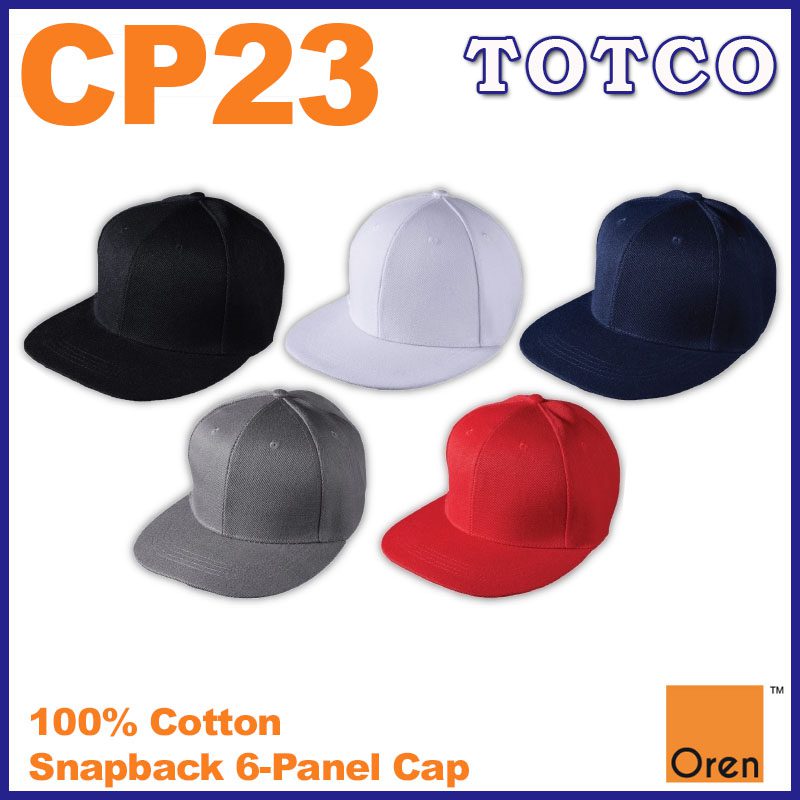Oren Sport Unisex Super Thick 100% Cotton Snapback 6-Panel Cap - CP23
