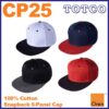 Oren Sport Unisex Super Thick 100% Cotton Snapback 6-Panel Cap - CP25