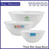 Porcelain Thick Rim Soup Bowl 5.5"/ 7.5"/ 9.5"