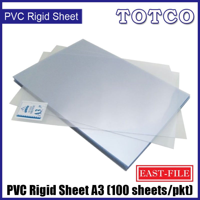 East-File PVC Rigid Sheet A3 0.2mm (100 sheets/pkt)