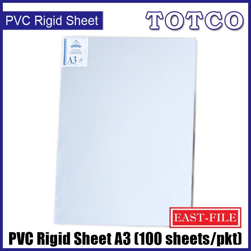 East-File PVC Rigid Sheet A3 0.2mm (100 sheets/pkt)