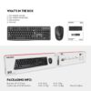 Fantech Office PC Wireless Keyboard and Mouse Combo Computer Set (WK-894)