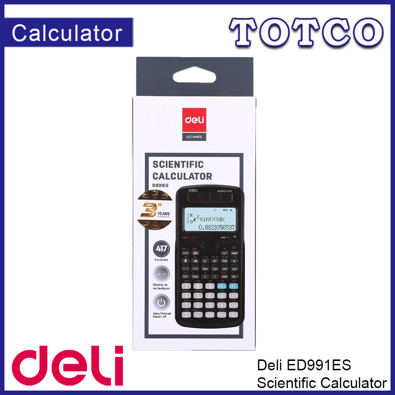 Deli Scientific Calculator 417F- Textbook Display Rubber Buttons | ED991ES