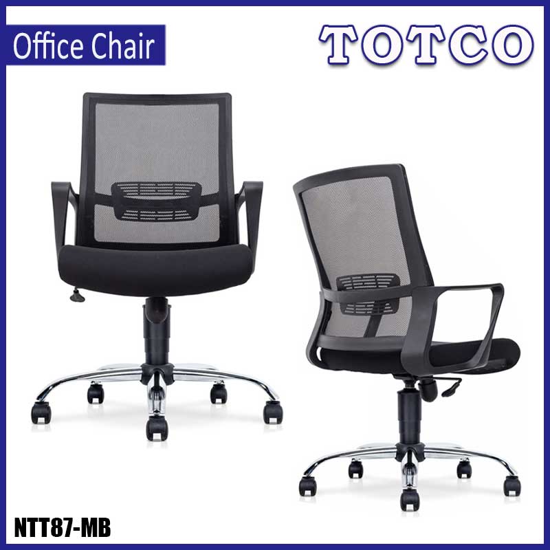 ROMA Mesh Low Back Chair Chrome Base NTT87-MB