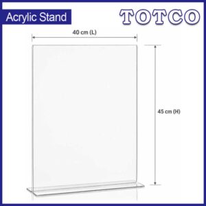 Acrylic Stand T Shape 40CM(L) X 45CM(H)