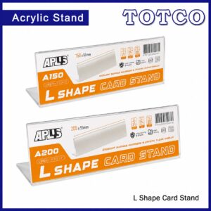 Aplus L Shape Card Stand 150mm X 55mm | 200mm x 55mm