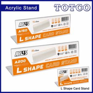Aplus L Shape Card Stand 90mm X 55mm | 150mm X 55mm | 200mm x 55mm